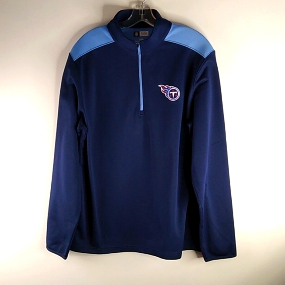 NFL- Quarter Zip Long Sleeve Titans Team  Apparel- Size Large